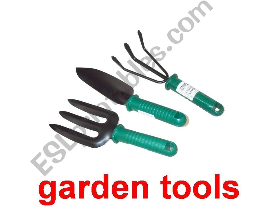 Garden tools powerpoint