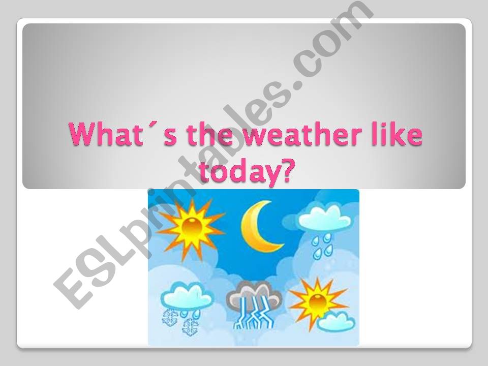 Whats the weather like today?