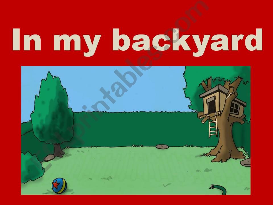 Backyard Vocabulary powerpoint