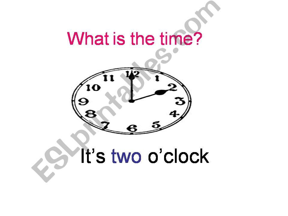 Whats the time? powerpoint