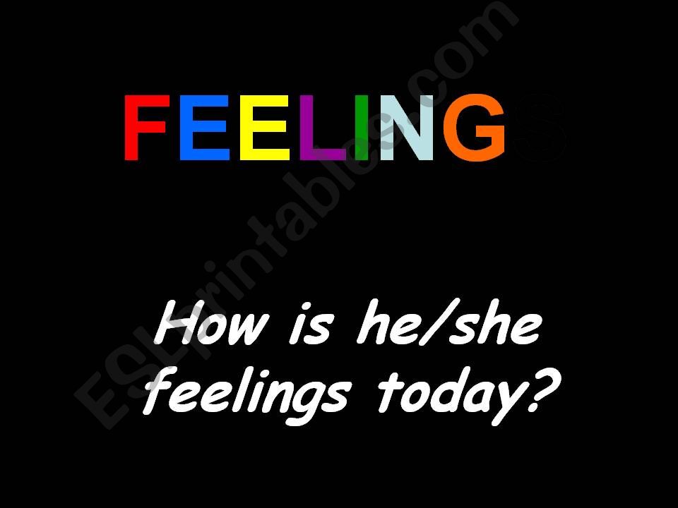 FEELINGS GIFT GAME part 1 powerpoint