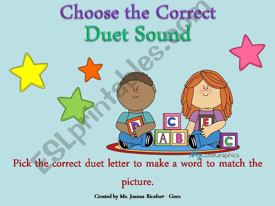 Duet Sounds part 1 powerpoint