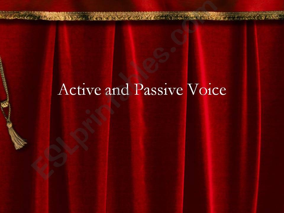 active and passive powerpoint