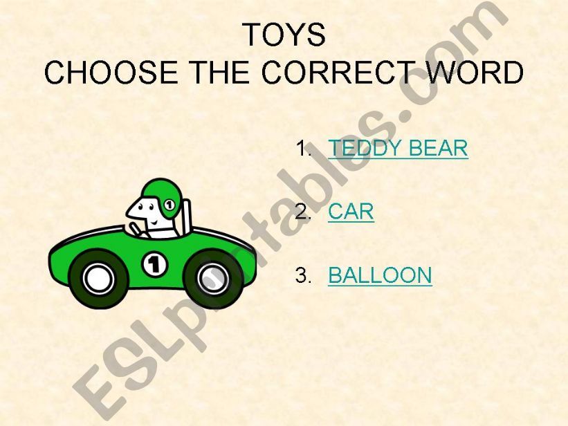 TOYS powerpoint