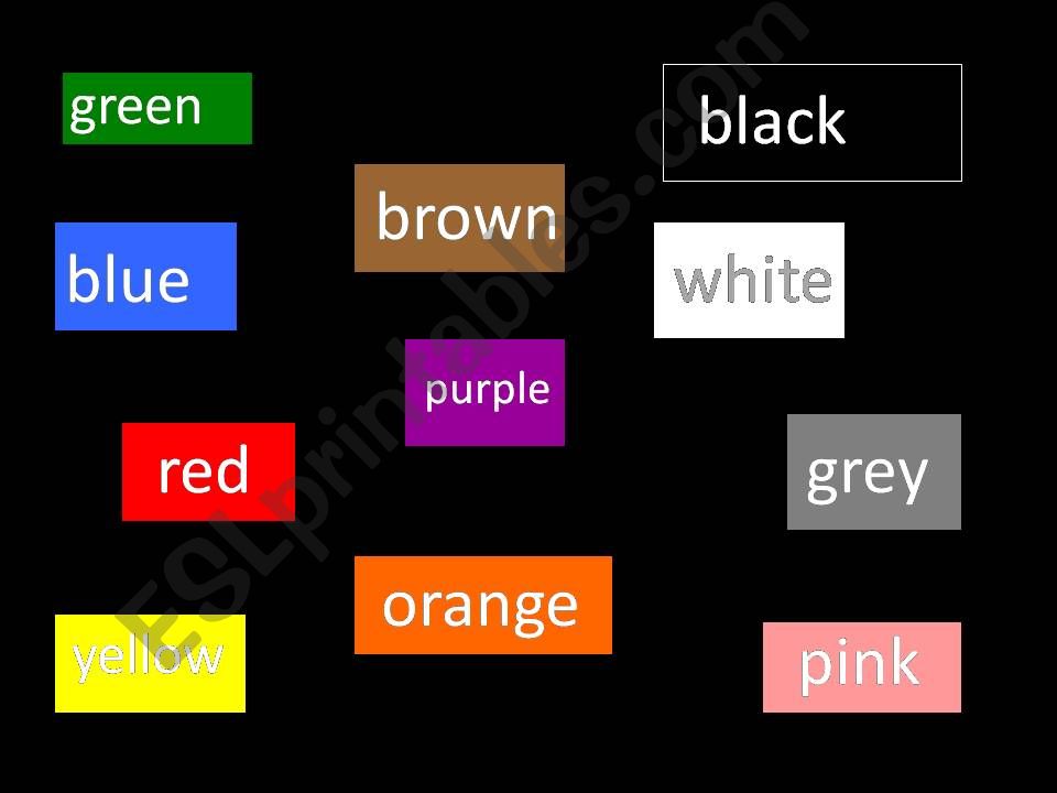 Guess the colours powerpoint