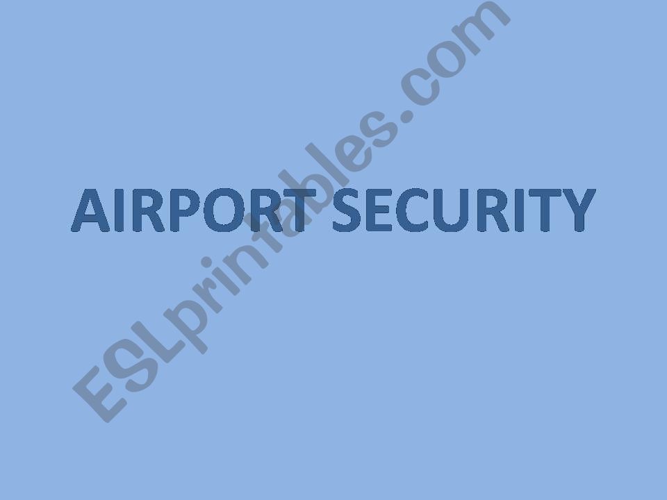 airport security powerpoint
