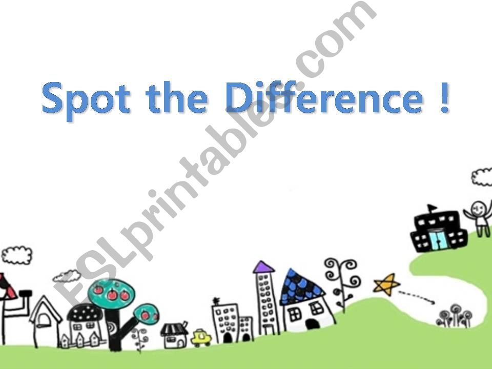 Spot the difference powerpoint