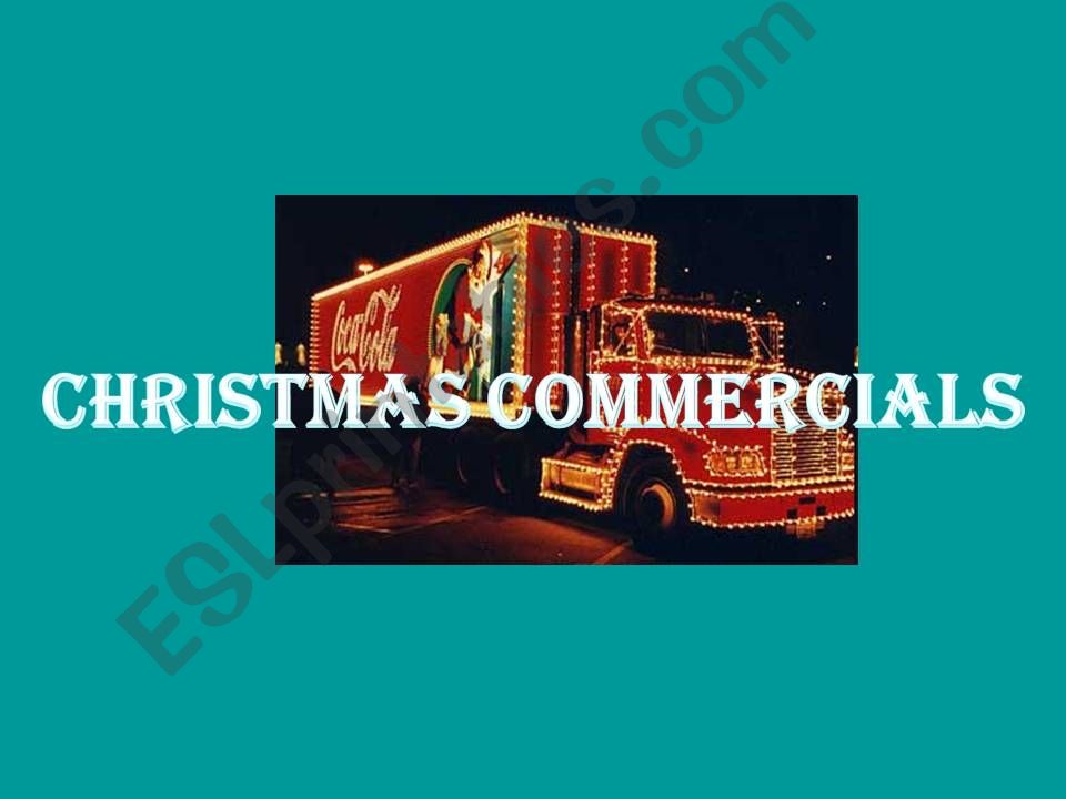 Christmas Commercials powerpoint