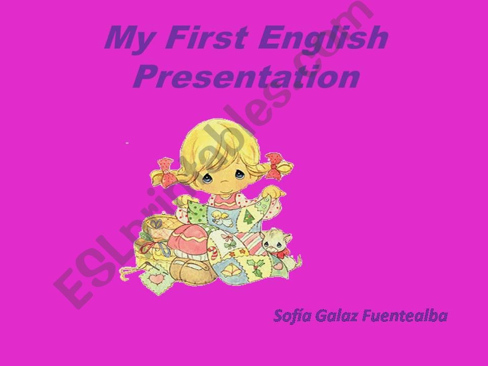 My First Presentation powerpoint