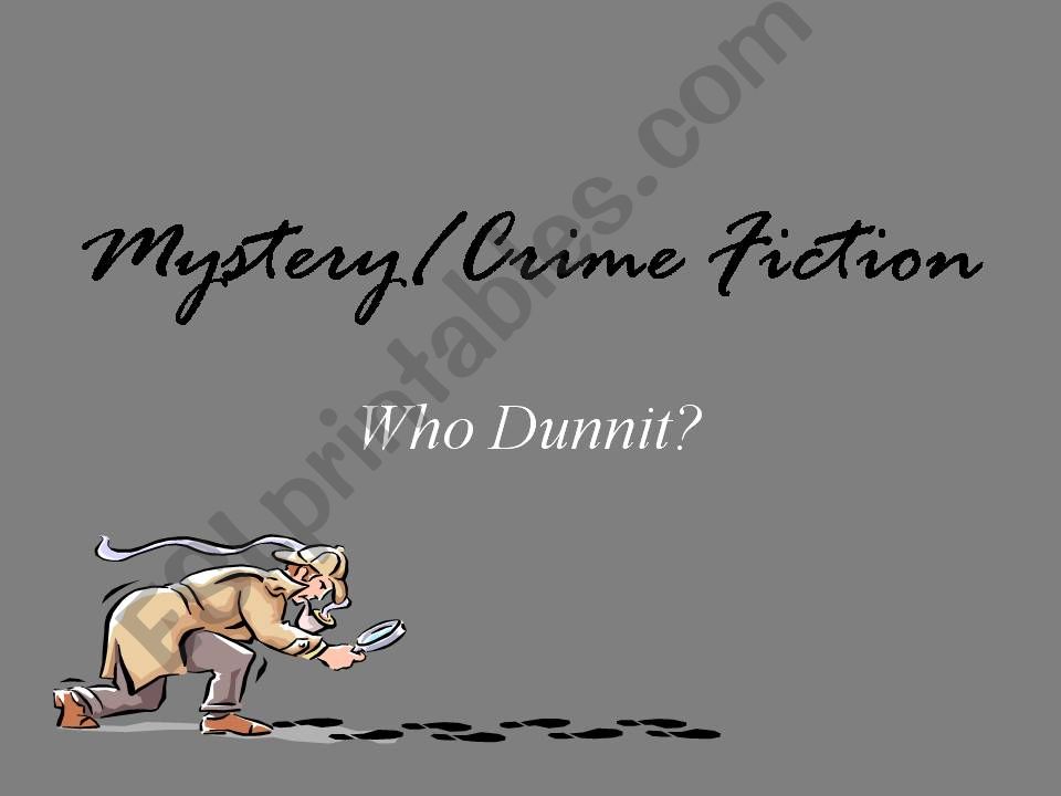 Mystery Unit powerpoint