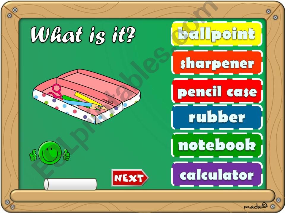 Classroom objects *GAME* 2/3 powerpoint