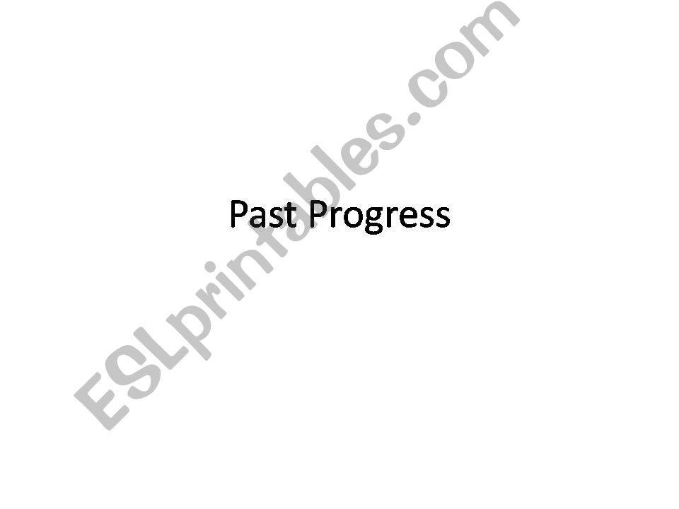 PAST PROGRESSIVE FLASHCARDS powerpoint