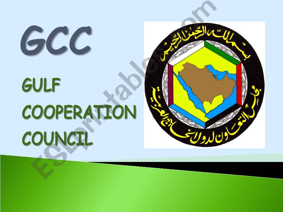 Gulf Cooperation Council GCC powerpoint