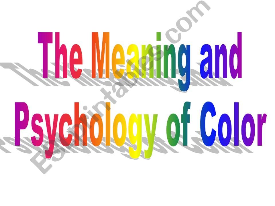 meaning of colors powerpoint