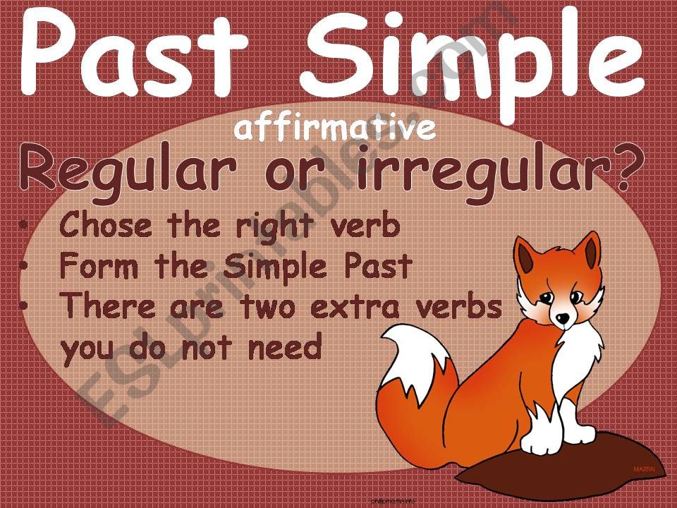 Simple Past affirmative 2 powerpoint