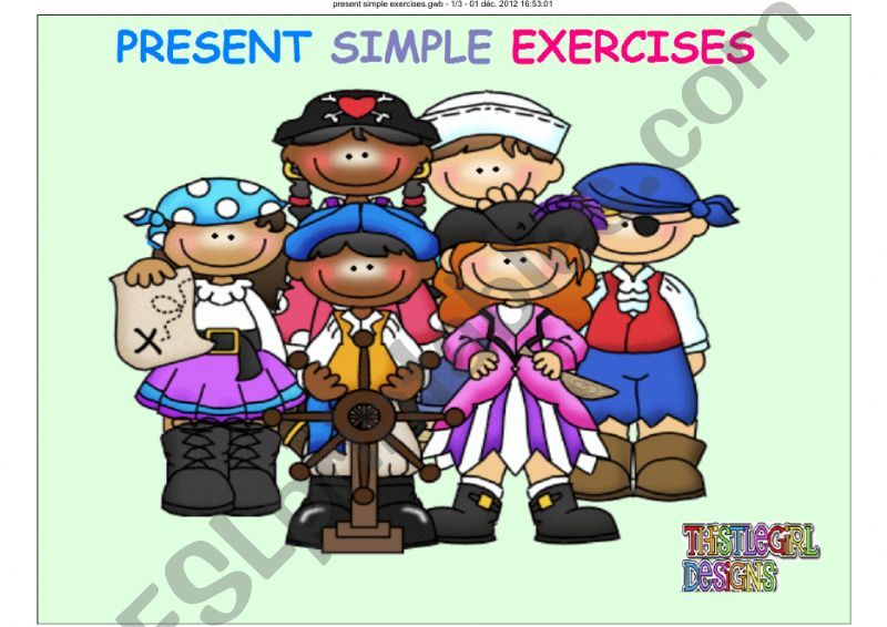 PRESENT SIMPLE EXERCISES powerpoint