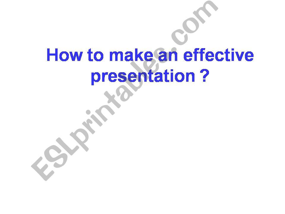 effective presentation  powerpoint