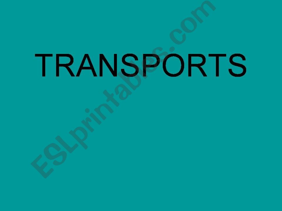 Transport powerpoint