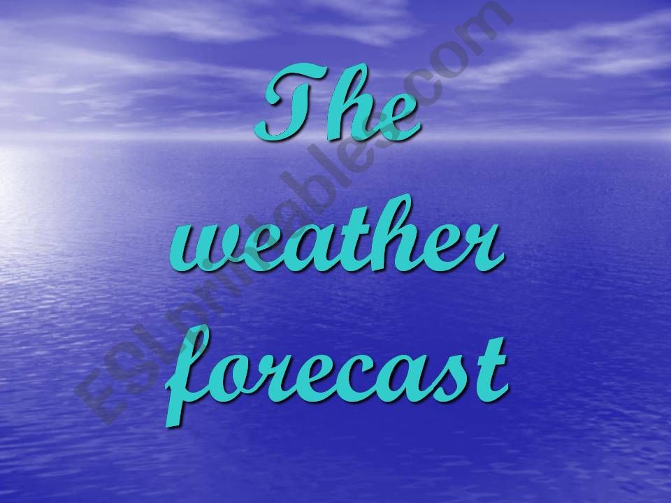 weather forecast powerpoint