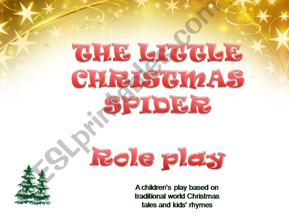CHRISTMAS SPIDER - ROLE PLAY powerpoint