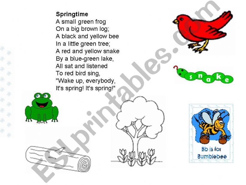 Springtime rhymes powerpoint