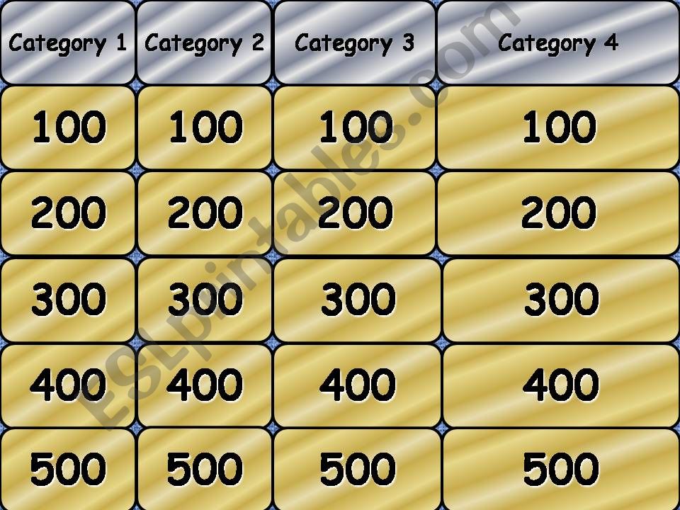 past simple jeopardy powerpoint