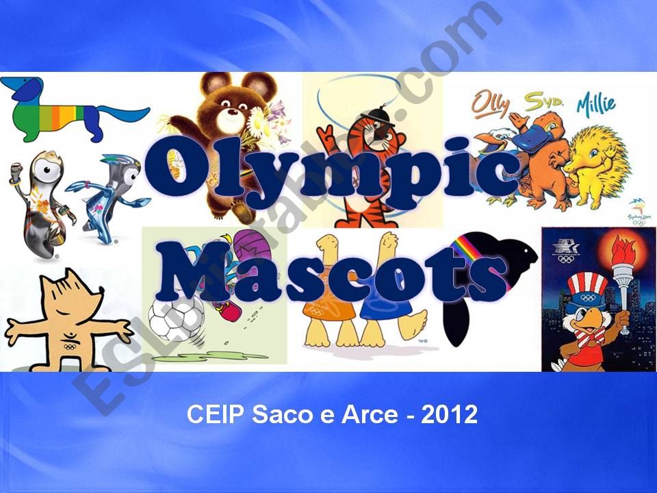 Olympic mascots powerpoint