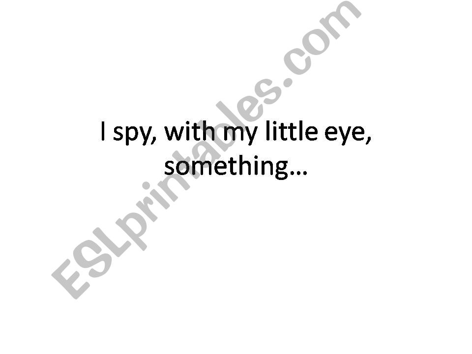 I Spy powerpoint