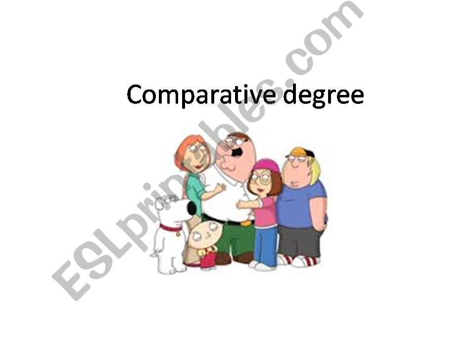 Comparatives powerpoint