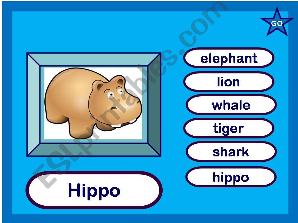 animals - game powerpoint