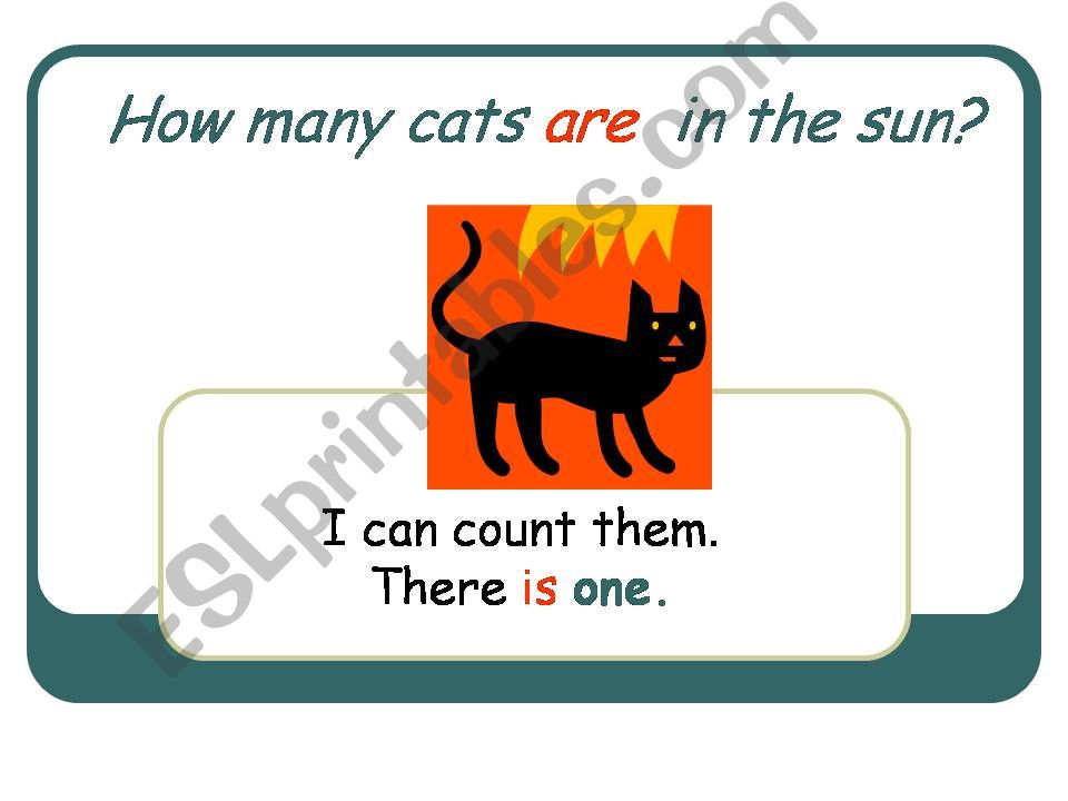 How many cats are in the sun? powerpoint