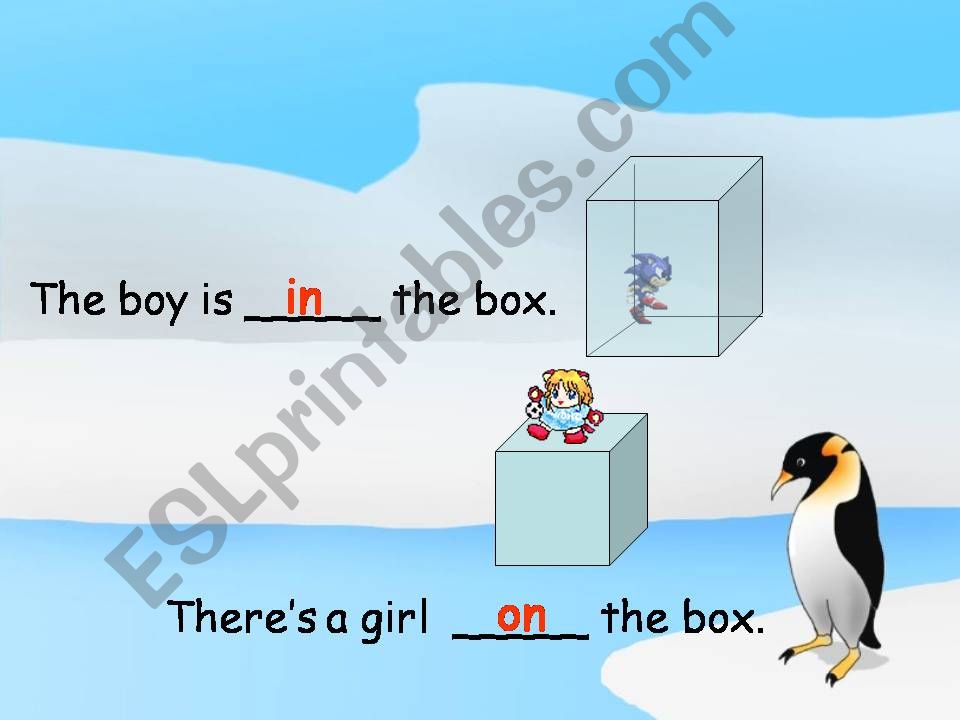 Prepositions of locations/places 