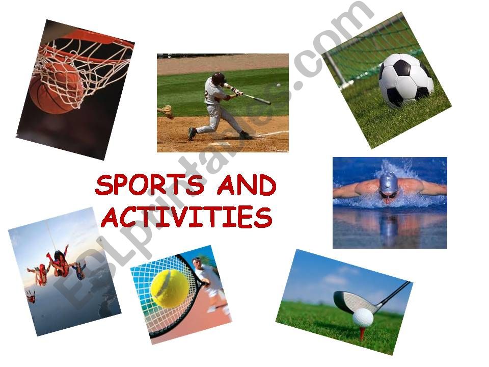 Sports and Activities powerpoint