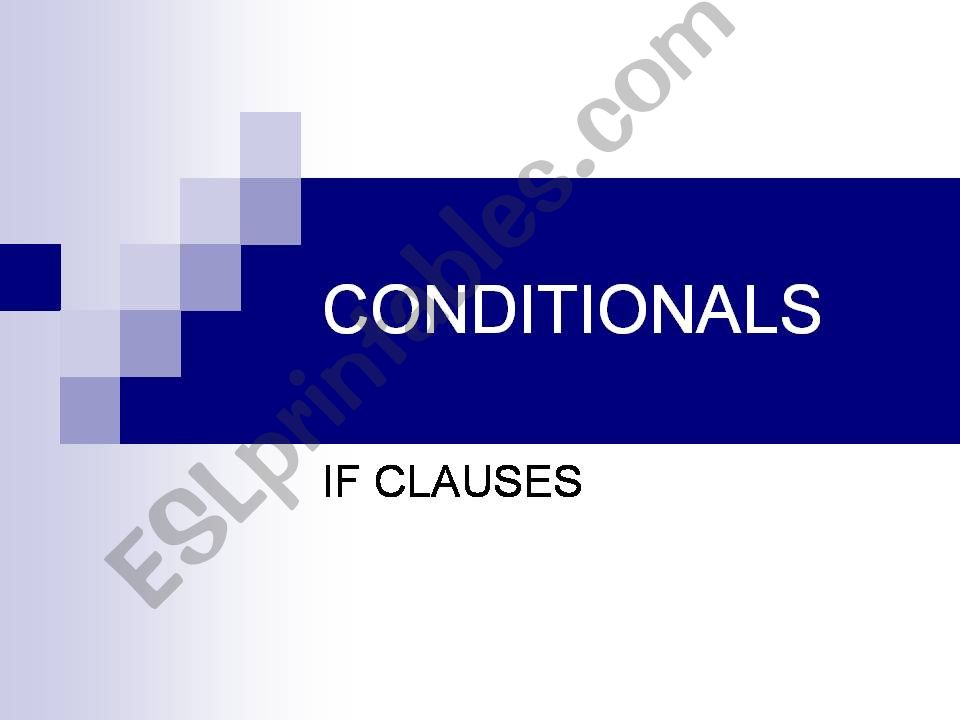 CONDITIONALS PPT powerpoint