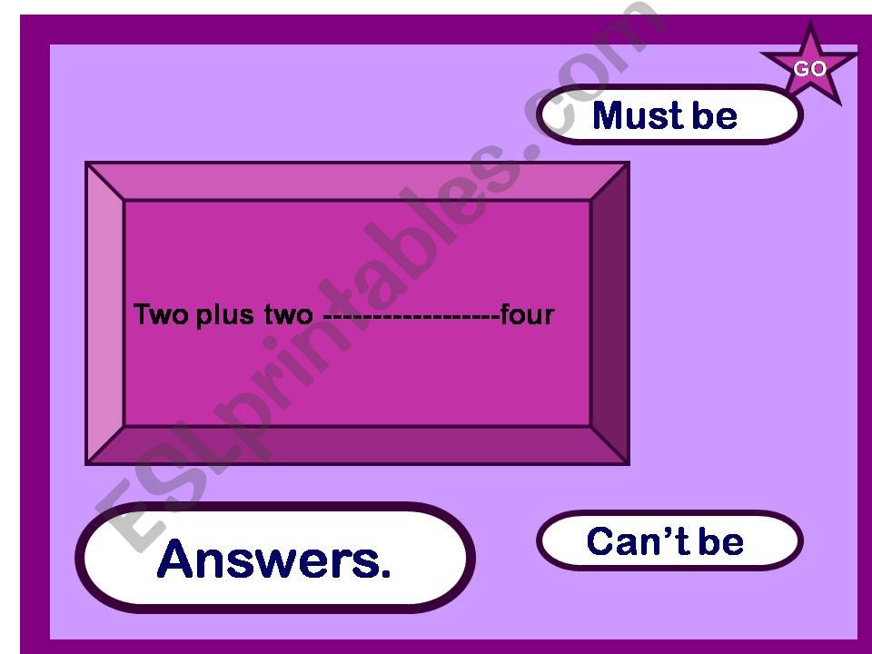 Modal verbs for logical deduction 