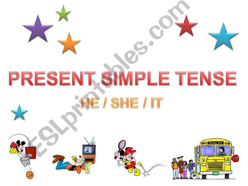 Present Simple for HE / SHE / IT-> rules and exercises (PART 1)