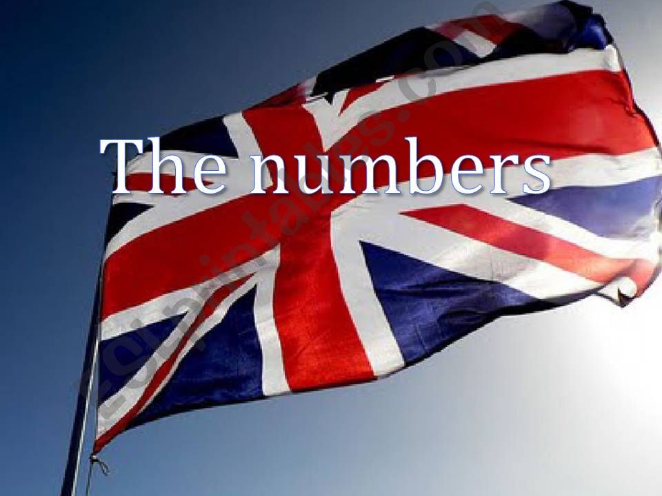 English numbers powerpoint
