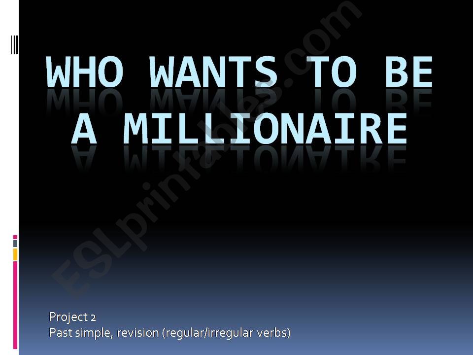 Who wants to be a millionaire powerpoint