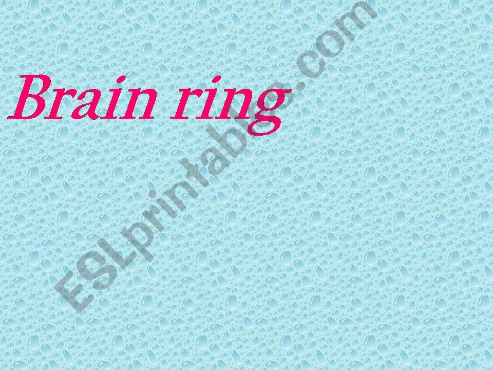 Brain ring powerpoint