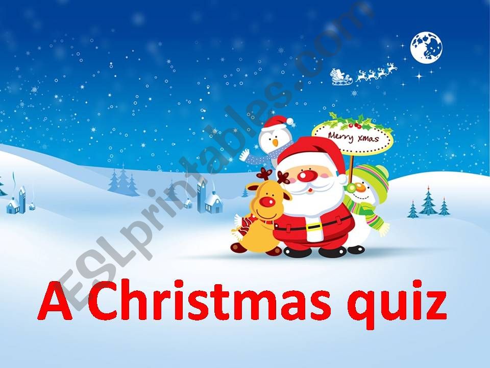 Christmas quiz, PART 1 powerpoint