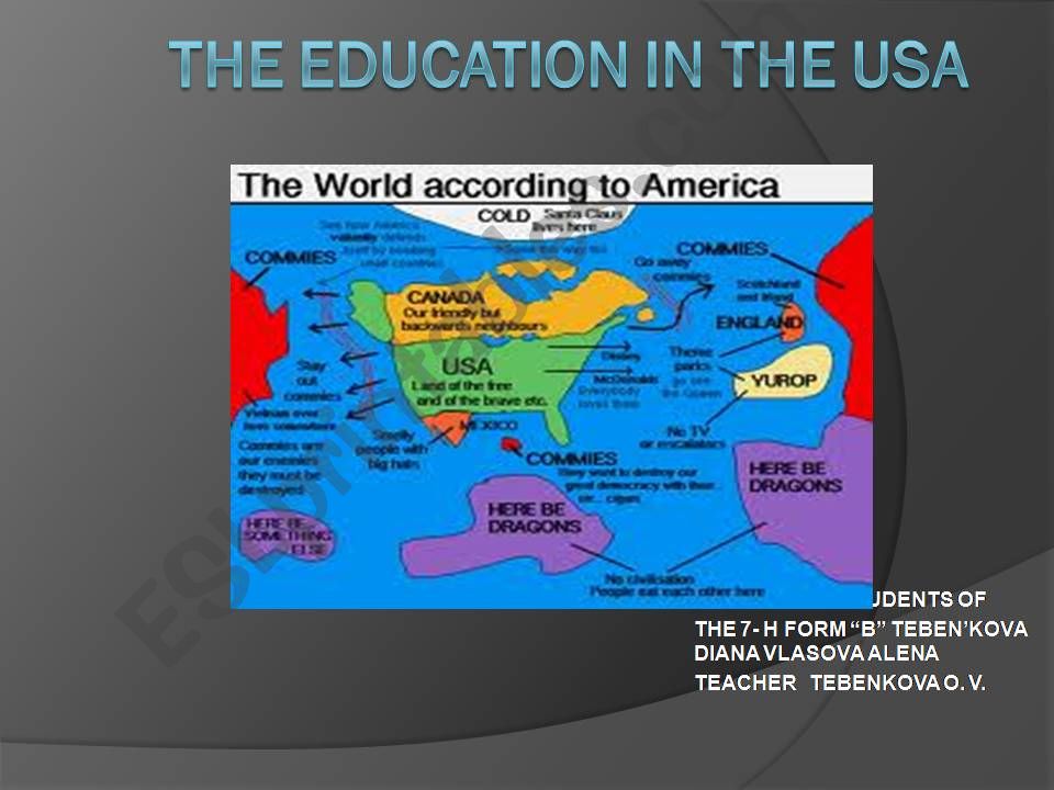 Education of the USA powerpoint