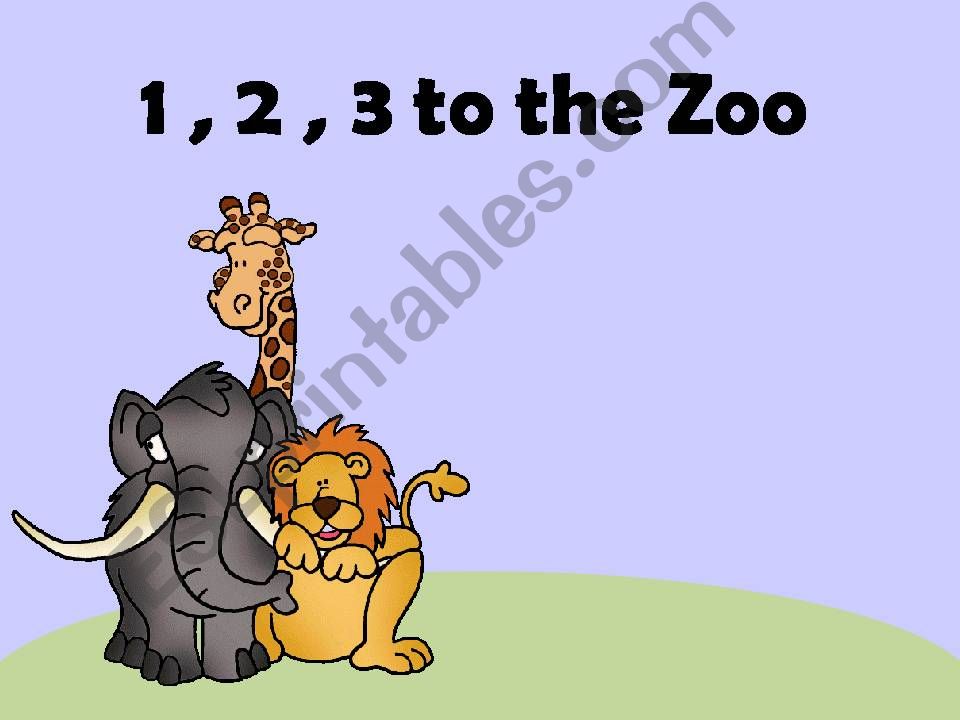 1 , 2 , 3 to the Zoo Part 1 powerpoint