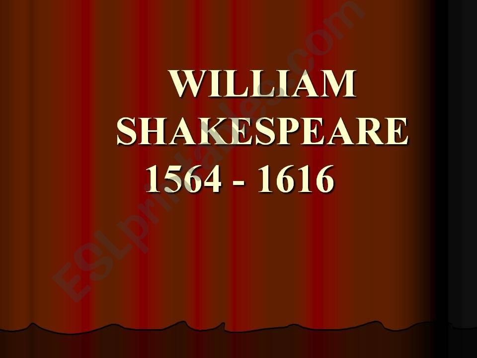 Shakespeare powerpoint