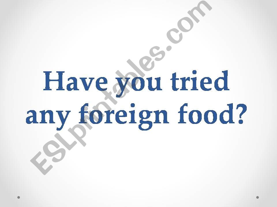 Typical Dishes- All Around the World