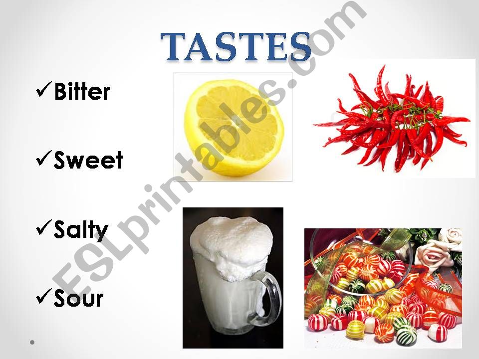 Tastes powerpoint