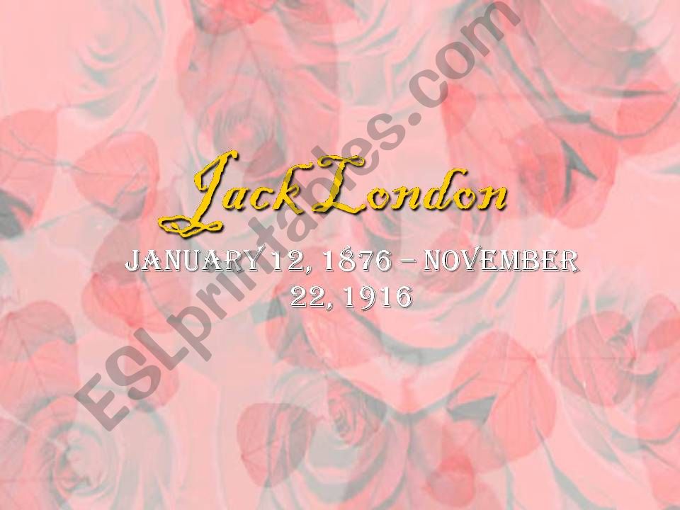 Jack London  powerpoint