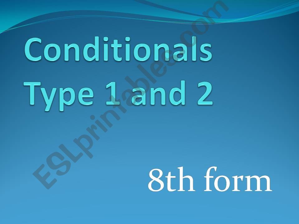 Conditionals powerpoint