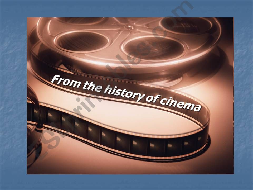 History of Cinema powerpoint