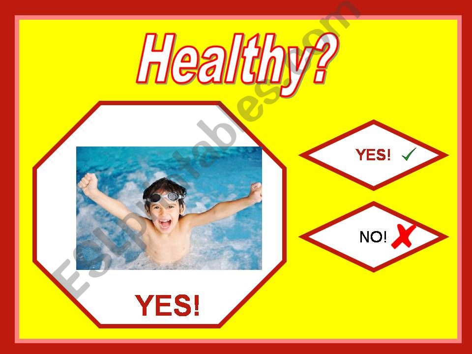 Healthy Unhealthy Game Part 2 powerpoint