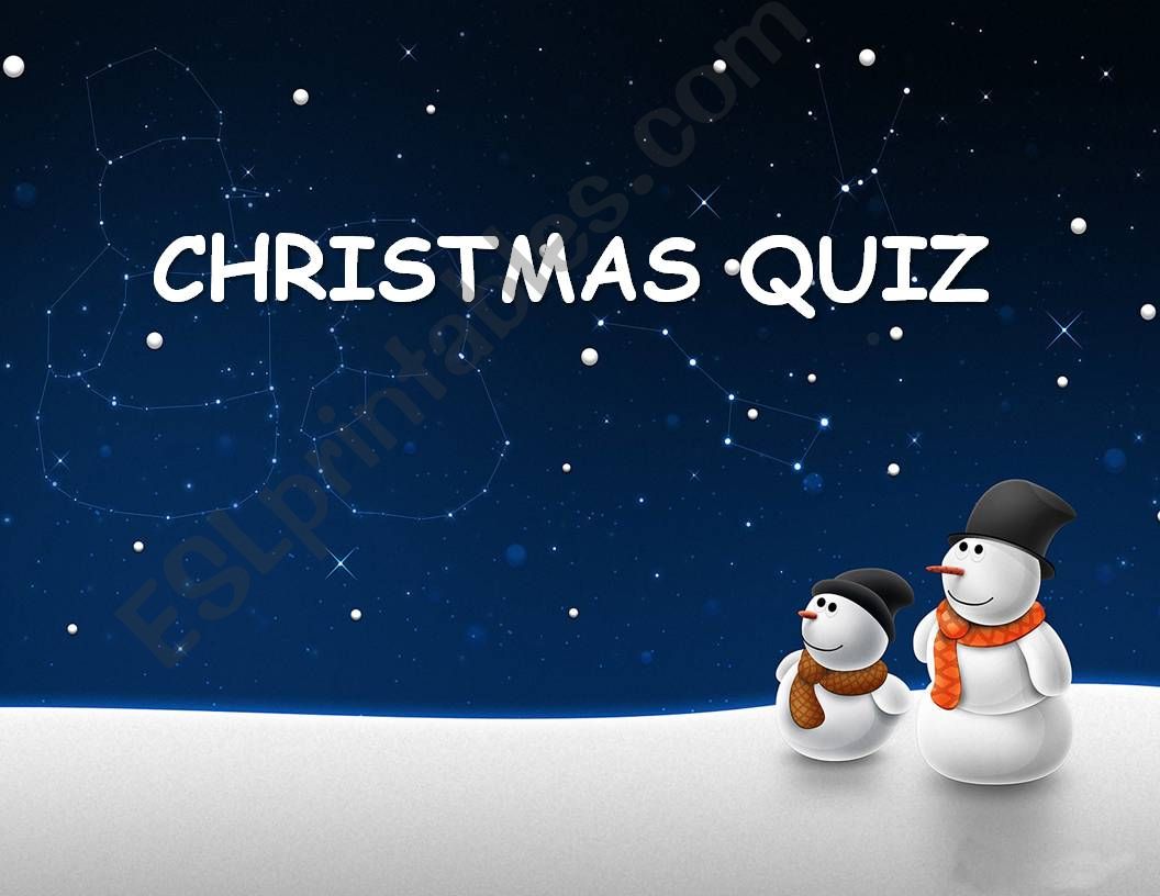 Christmas quiz powerpoint